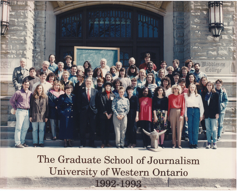 Photo of Master of Arts in Journalism Graduating Class 1992-1993