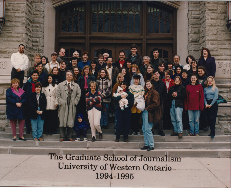Photo of Master of Arts in Journalism graduating class 1994-1995