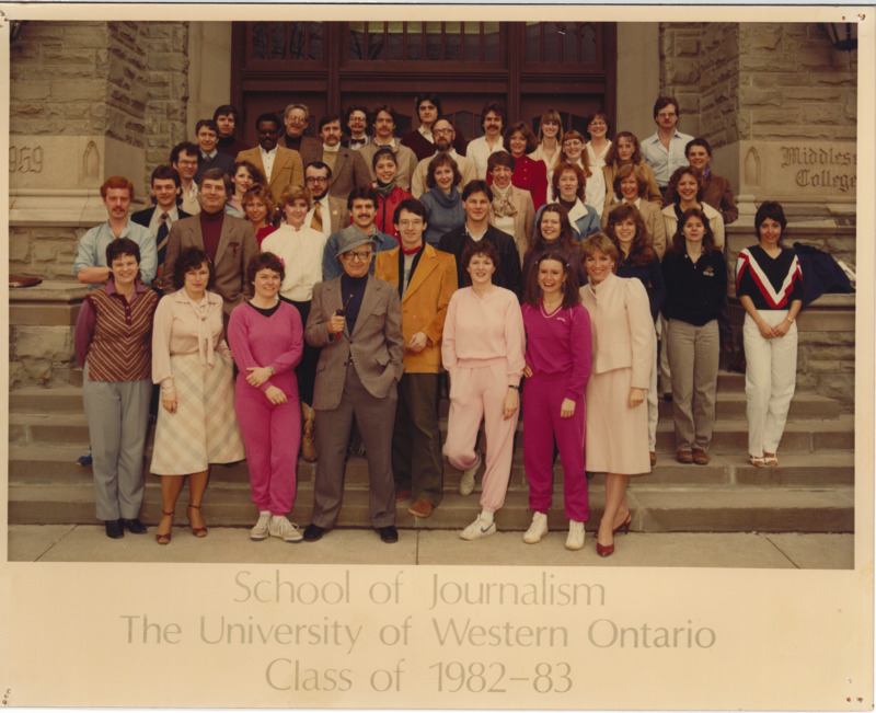 Photo of Master of Arts in Journalism Graduating class 1982-1983