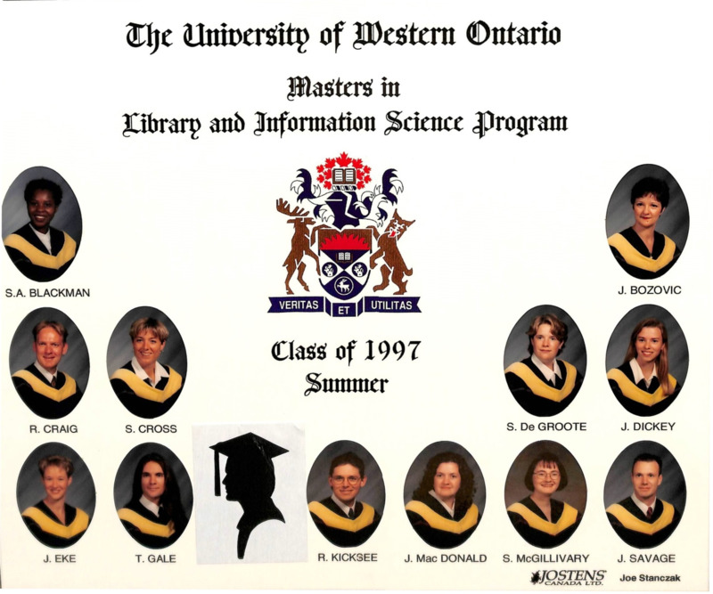 Photo of Master of Library and Information Science Graduating Class Summer 1997
