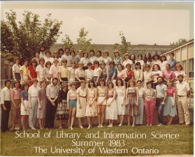 Photo of Master of Library and Information Science graduating class Summer 1983