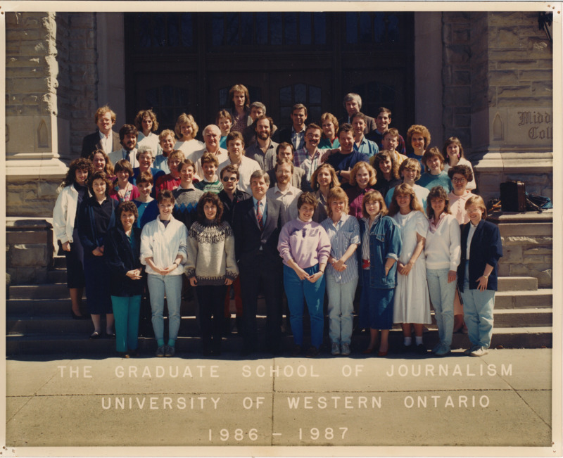 Photo of Master of Arts in Journalism Graduating Class 1986-1987