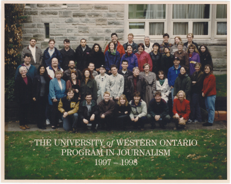 Photo of Master of Arts in Journalism Graduating Class 1997-1998
