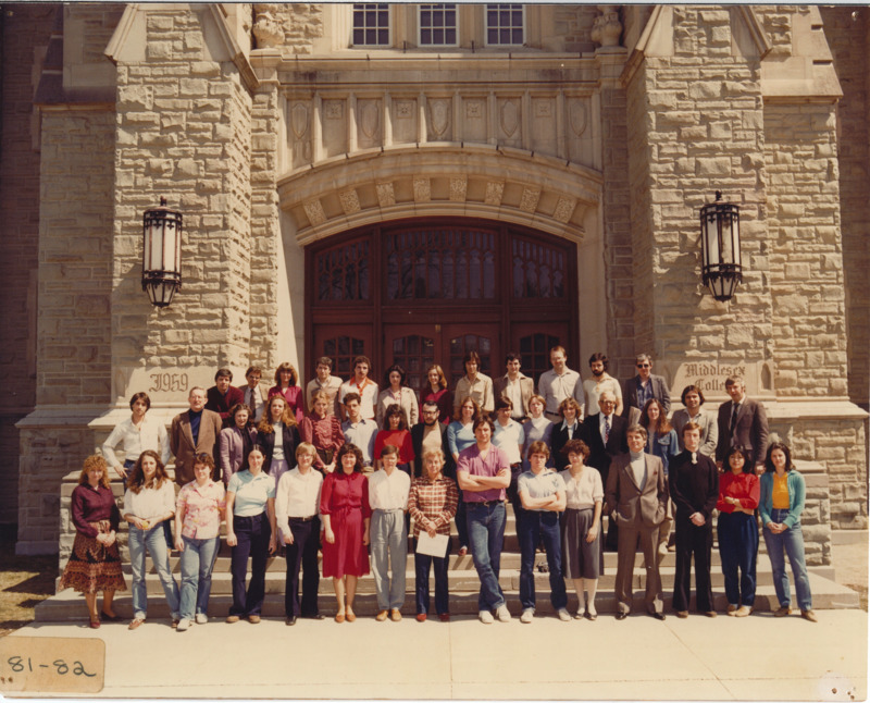 Photo of Master of Arts in Journalism Graduating Class 1981-1982