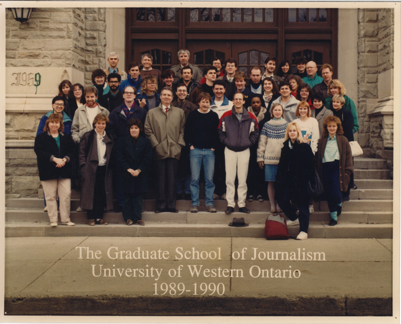 Photo of Master of Arts in Journalism Graduating Class 1989-1990