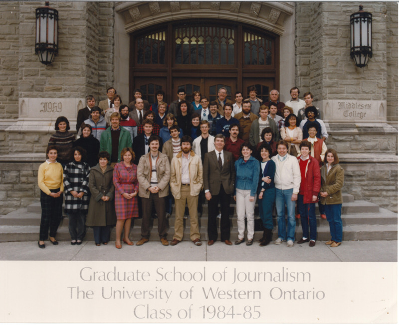 Photo of Master of Arts in Journalism Graduating Class 1984-1985