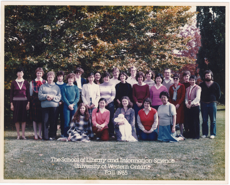 Photo of Master of Library and Information Science Graduating Class Fall 1985