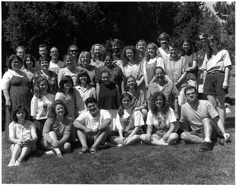 Photo of Master of Library and Information Science graduating class Summer 1995