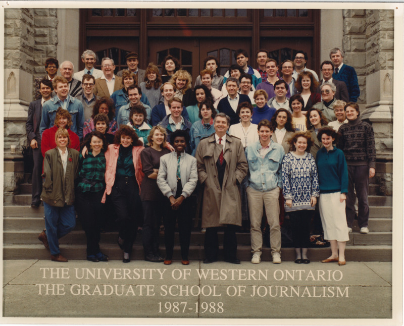 Photo of Master of Arts in Journalism Graduating Class 1987-1988