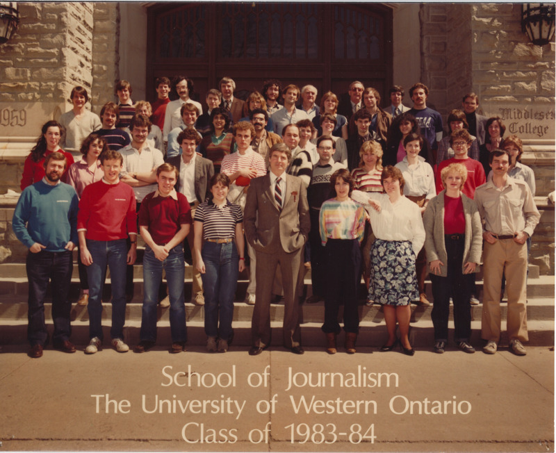 Photo of Master of Arts in Journalism Graduating Class 1983-1984